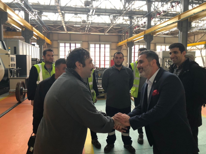 Cankesen Marşandiz YHT Depo Çalışanlarını Ziyaret Etti