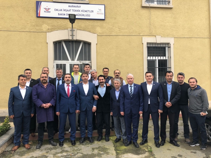 Genel Başkan, Marmaray Emlak İnşaat Bakım Onarım Müdürlüğü, Haydarpaşa Lojistik Müdürlüğü ve Sağlık Müdürlüğü Çalışanlarıyla Buluştu