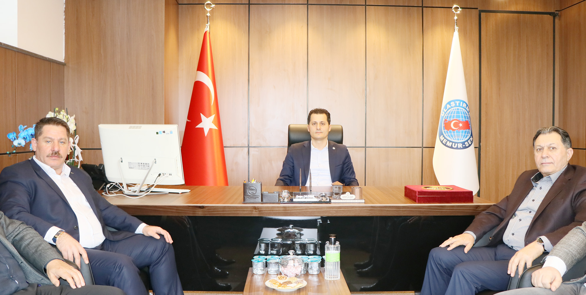 Birlik Haber-Sen’den Çalışkan’a Tebrik Ziyareti