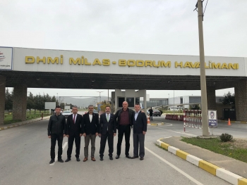 Cankesen, Milas-Bodrum Havalimanı Çalışanlarıyla Bir Araya Geldi