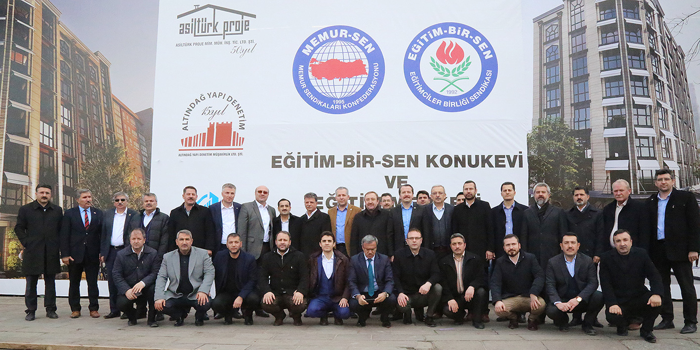 Genel Başkan Çalışkan, Eğitim-Bir-Sen Konukevi Temel Atma Törenine Katıldı