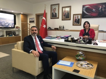 Ulaştırma Memur-Sen'den DHMİ Genel Müdürü Funda Ocak'a Ziyaret