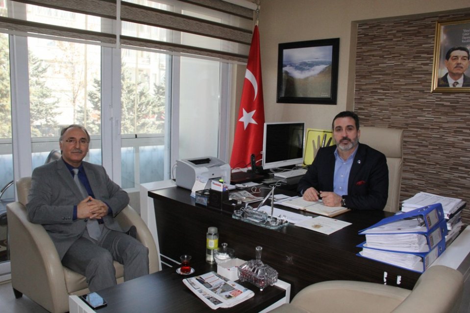 SGK YÖNETİM KURLU ÜYESİ AHMET ÖZER GENEL BAŞKAN CANKESENİ ZİYARET ETTİ