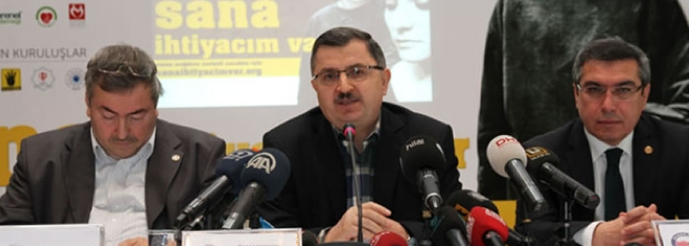 Suriye İçin Başlatılan ‘Sana İhtiyacım Var’ Yardım Kampanyasına Tam Destek Vereceğiz.