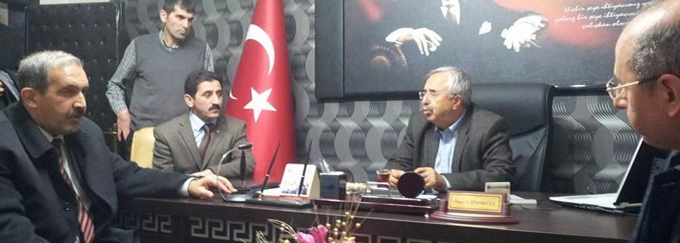 ULAŞTIRMA MEMUR-SEN SİVAS ŞUBE BAŞKANLIĞINI TCDD GENEL MÜDÜR YARDIMCISI VE SİVAS BELEDİYE BAŞKANI ZİYARET ETTİ.