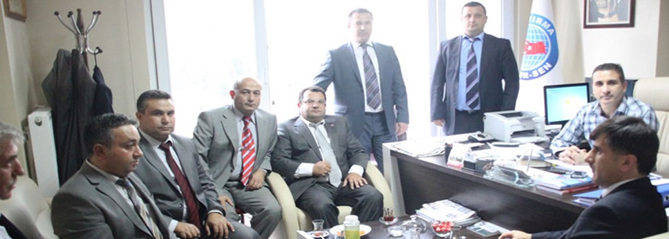 TCDD'YE BAĞLI KORUMA GÜVENLİK MÜDÜRLERİ SENDİKAMIZI ZİYARET ETTİLER.