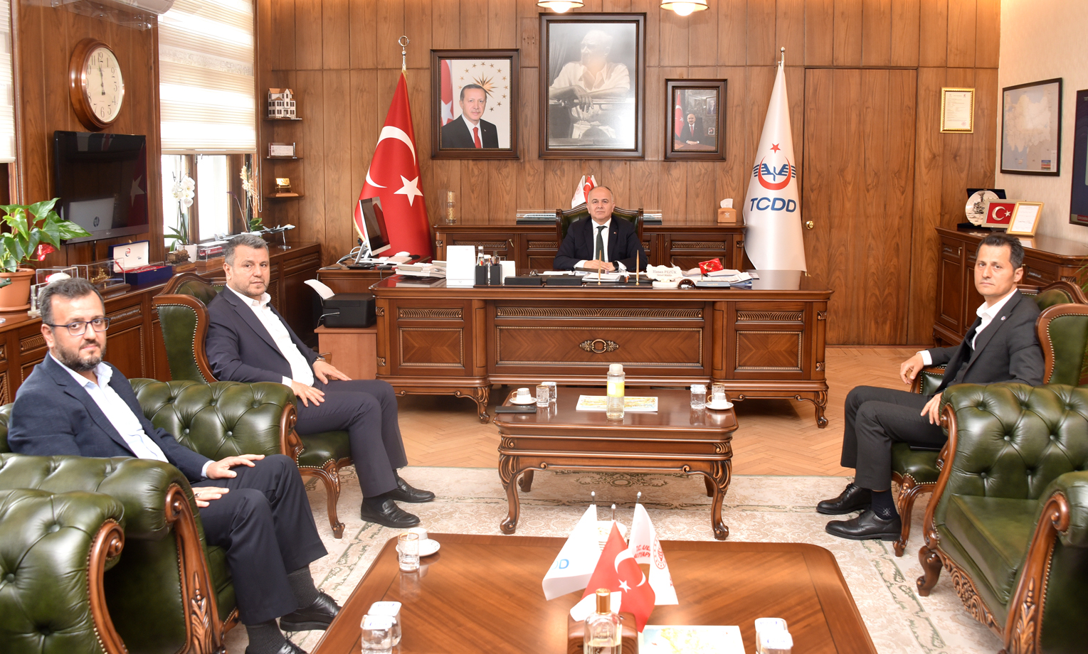 Genel Başkan Çalışkan, TCDD Genel Müdürü Hasan Pezük ile görüştü