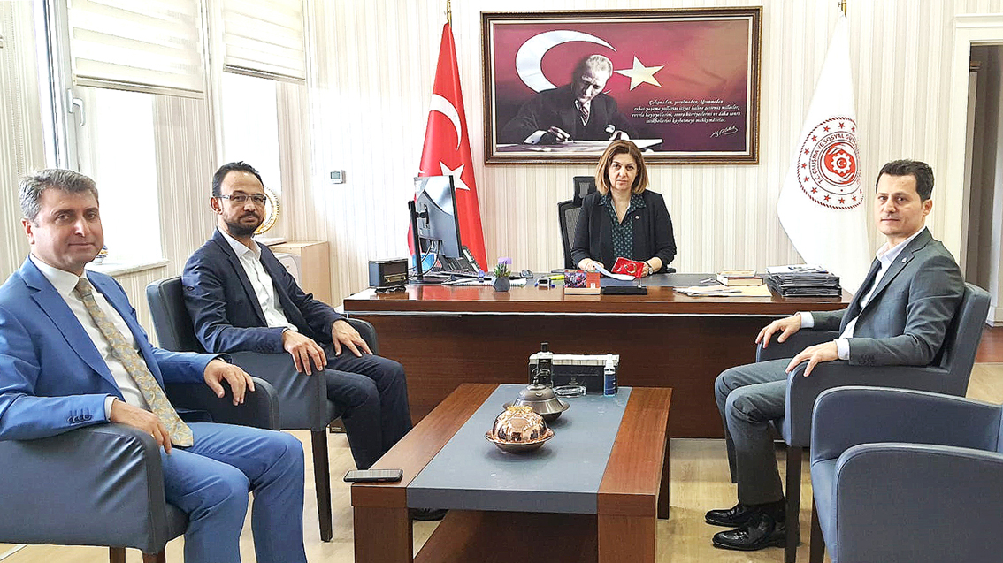 Genel Başkan Çalışkan, Çalışma Genel Müdürü Sn. Nurcan Önder'i ziyaret etti