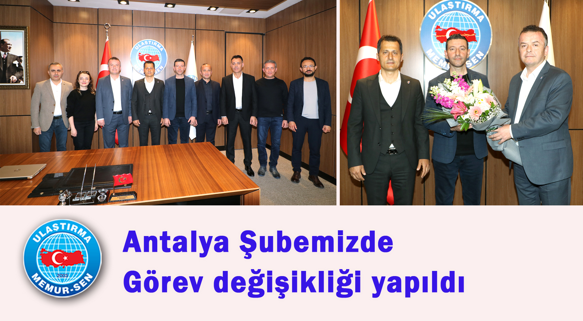 Antalya şubemizde görev değişikliği yapıldı
