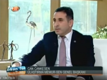 Tv8 Ulaştırma Memur-Sen Genel Başkanı Can Cankesen