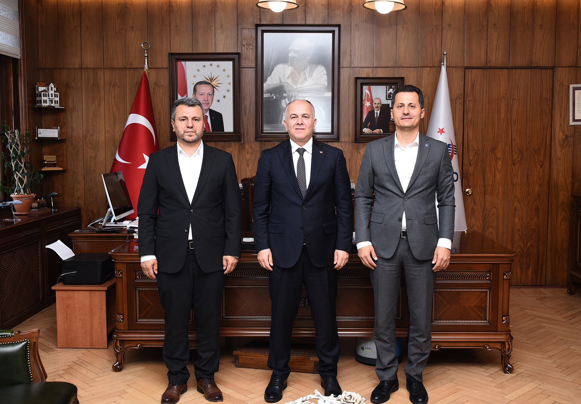 Genel Başkan Çalışkan, TCDD Genel Müdürü Hasan Pezük’ü ziyaret etti